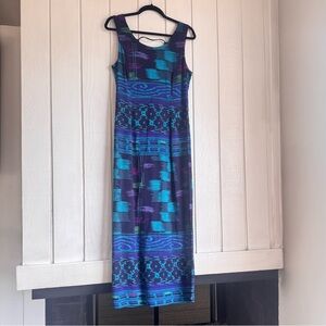 Vintage 90s Positive Attitude Maxi Dress